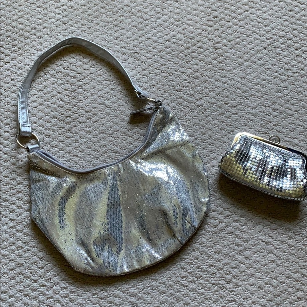 🔥 2 for 20 🔥NEW Silver purse & mesh coin purse
